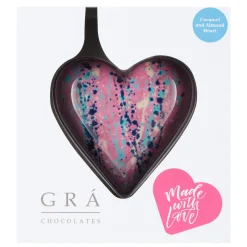 Hot GRÁ CHOCOLATES Caramel and Almond Sweetheart 200g