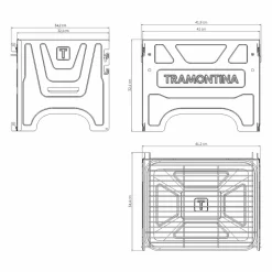 Clearance TRAMONTINA Carbon Steel Flat-Packed Portable BBQ Grill