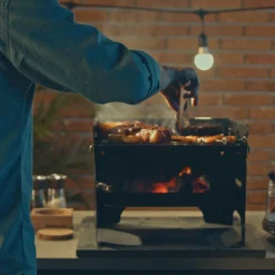 Clearance TRAMONTINA Carbon Steel Flat-Packed Portable BBQ Grill