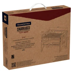 Clearance TRAMONTINA Carbon Steel Flat-Packed Portable BBQ Grill