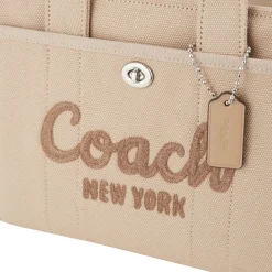 Hot COACH Cargo 26 Canvas Logo Tote Bag