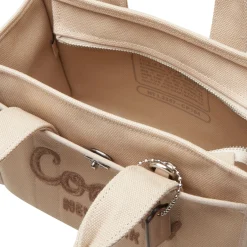 Hot COACH Cargo 26 Canvas Logo Tote Bag