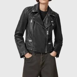 Cargo Leather Biker Jacket