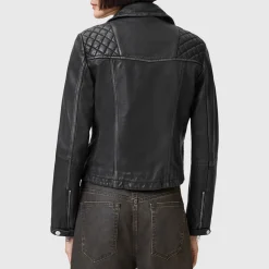 Cargo Leather Biker Jacket
