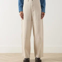 New WEEKEND MAX MARA Caronte Straight Leg Drill Trousers