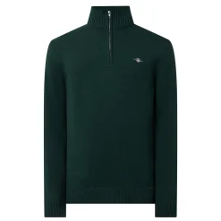 Casual Half-Zip Logo Sweater