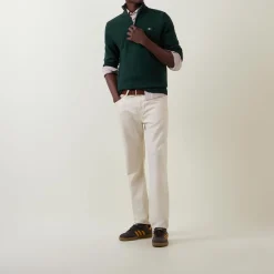 Casual Half-Zip Logo Sweater