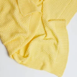 Fashion FOXFORD Cellular Cotton Baby Blanket Yellow