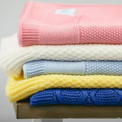 Fashion FOXFORD Cellular Cotton Baby Blanket Yellow