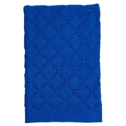Cellular Cotton Baby Blanket Navy