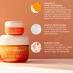Hot SUNDAY RILEY CEO Afterglow Brightening Vitamin C Moisturizer