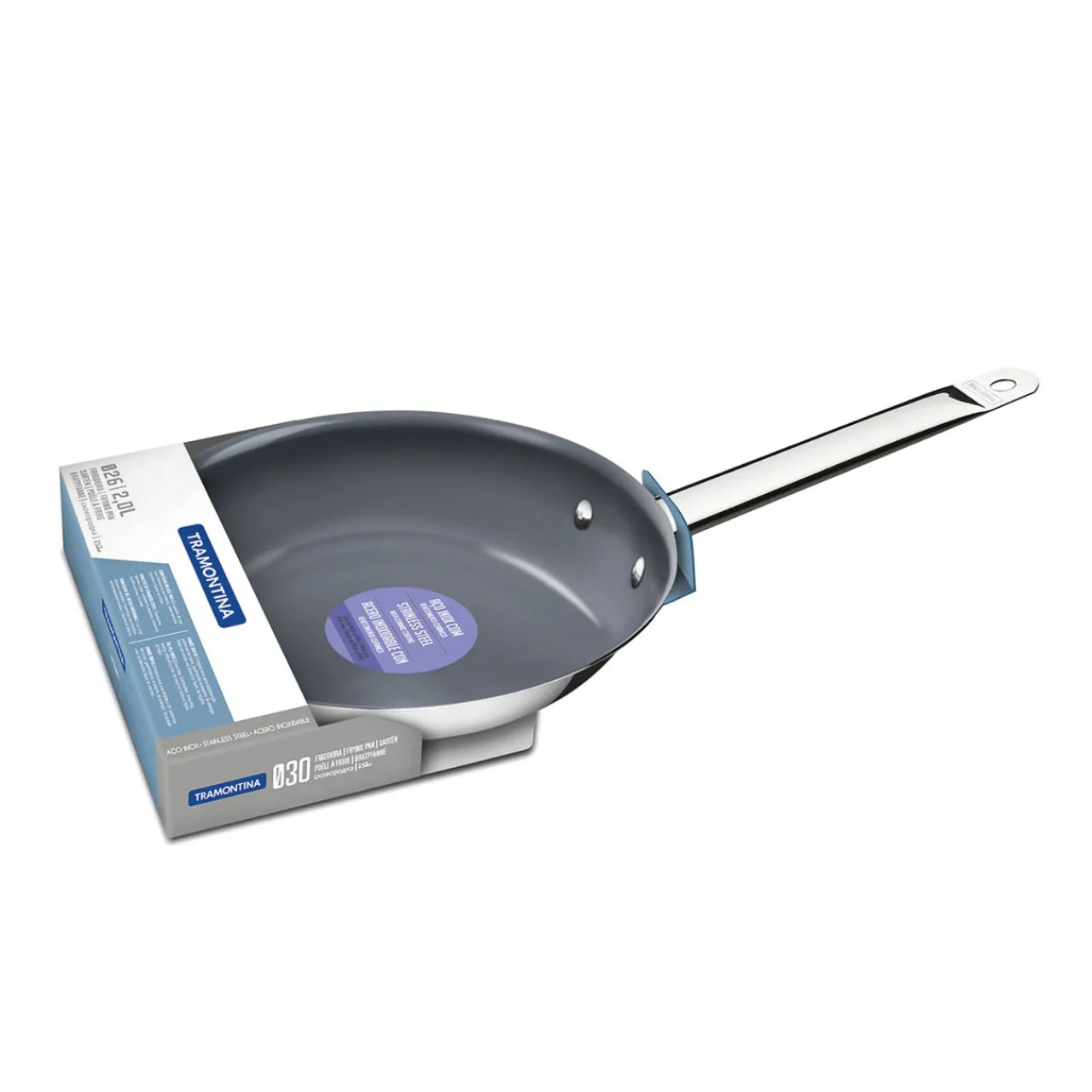 Discount TRAMONTINA Ceramic-Coated Stainless Steel Frying Pan 26cm