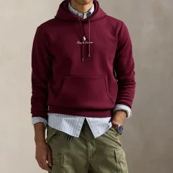 Chain Stitch Logo Drawstring Hoodie