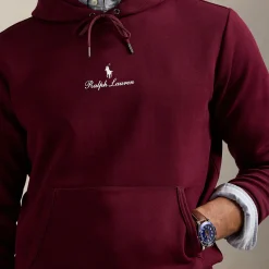 Chain Stitch Logo Drawstring Hoodie