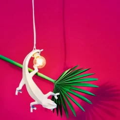 Clearance SELETTI Chameleon Left Going Up Lamp