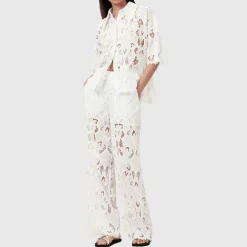 Sale ALLSAINTS Charli Embroidered Lace Shirt