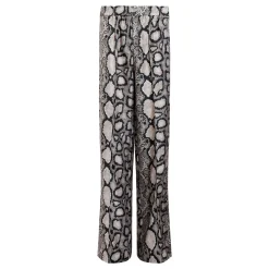Charli High Rise Wide Leg Snake Trousers