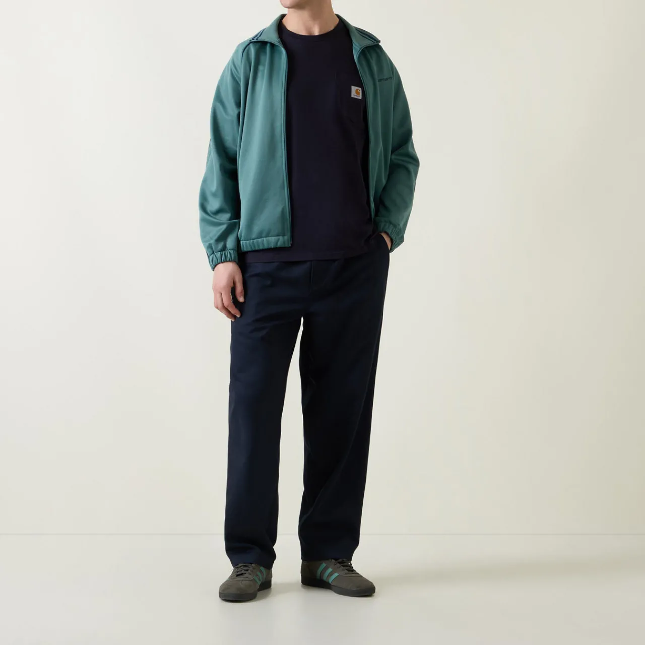 New CARHARTT WIP Chase Logo Pocket T-Shirt