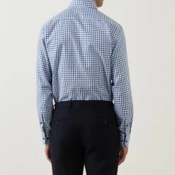 Outlet ETERNA Check Single Cuff Shirt