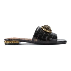 New KURT GEIGER LONDON Chelsea Croc-Effect Sandals