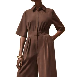 Chocolate Tailored Jumpsuit