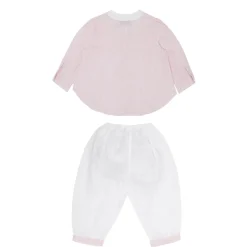 Christening Granddad Collar Shirt And Bottoms Set