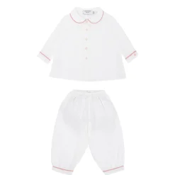 Christening Shirt And Bottoms Set