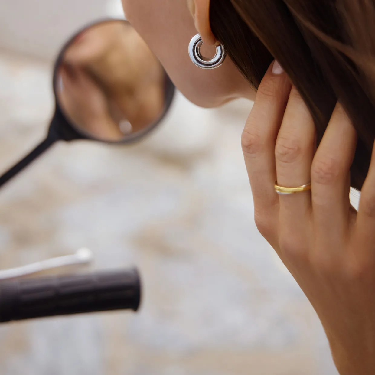 Chubby Mini Hoop Earrings