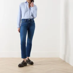 Cindy High-Rise Straight Leg Jeans