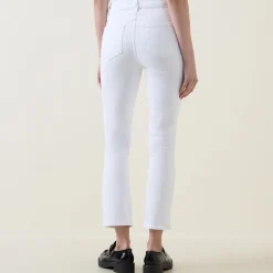 Best PAIGE Cindy Mid-Rise Cropped Straight Leg Jeans