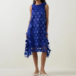 New JOSEPH RIBKOFF Circle Tulle Flared Dress