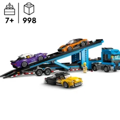 City Car Transporter Truck with Sports Cars