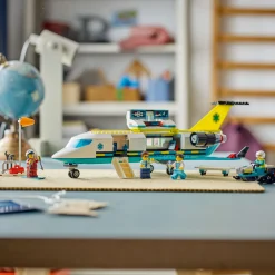 Hot LEGO City Emergency Air Ambulance Plane, Airplane Toy Building Set