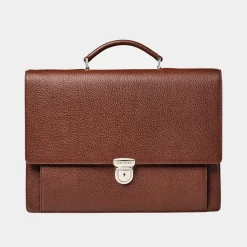 Hot ASPINAL OF LONDON City Grained Leather Briefcase