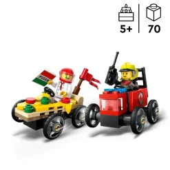 Sale LEGO City Great Vehicles Pizza vs. Fire Truck Race Car Pack