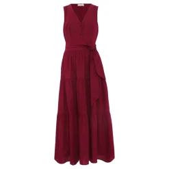 Clarissa Button Front Tiered Dress