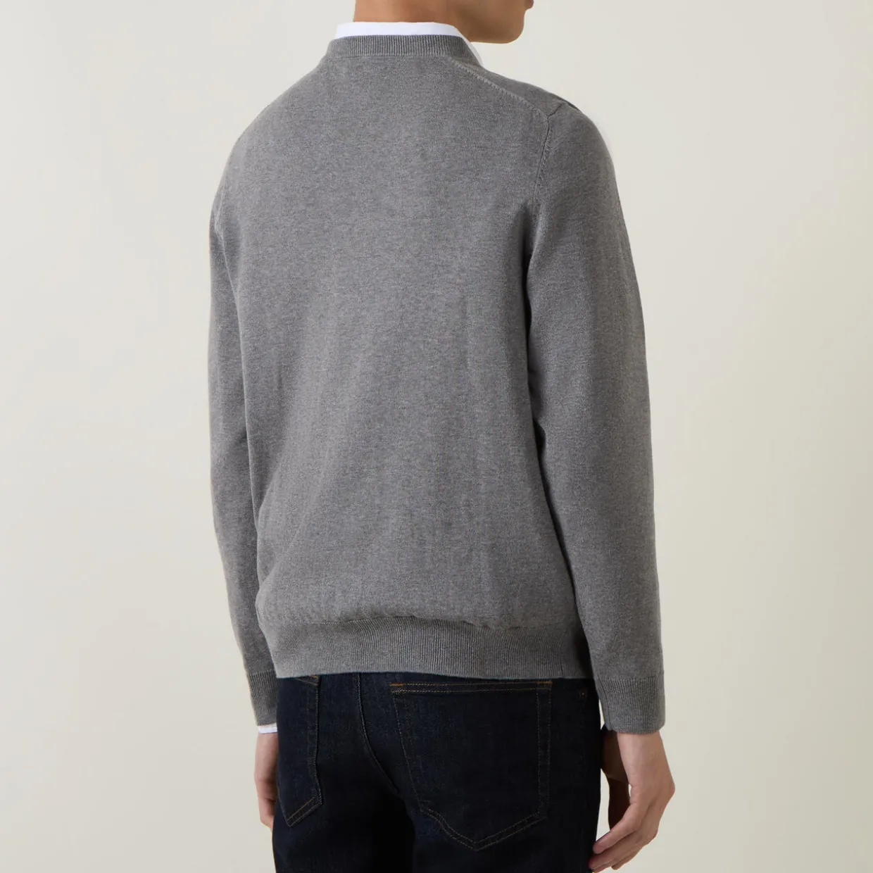 Classic Cotton V-Neck Sweater