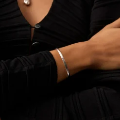 Classic Hinged Cuff Bangle Bracelet