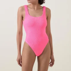 Hot HUNZA G Classic Square Neck Crinkle Swimsuit