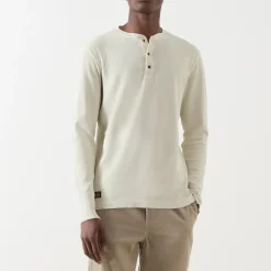 Hot SUPERDRY Classic Vintage Logo Henley Top