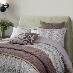 New BEDECK BELFAST Claudia Duvet Set Pink/Green