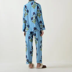Clearance LNH EDIT Claudia Floral Stripe Pyjama Set