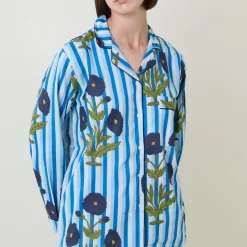 Clearance LNH EDIT Claudia Floral Stripe Pyjama Set