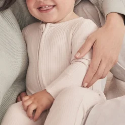 Clever Zip Ribbed Sleepsuit