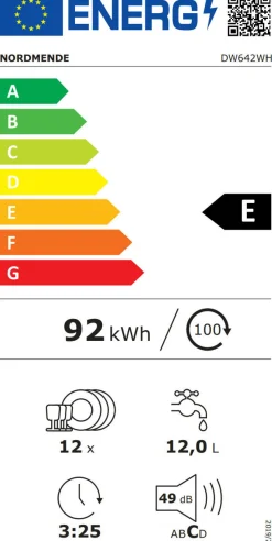 Discount NORDMENDE 60cm Freestanding Dishwasher
