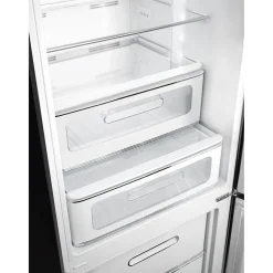 Best SMEG 60cm 50s Style Right Hand Hinge Fridge Freezer Black