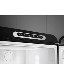 Best SMEG 60cm 50s Style Right Hand Hinge Fridge Freezer Black
