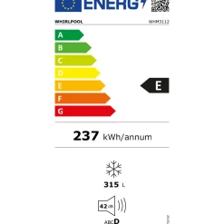 Fashion WHIRLPOOL 118cm Wide Chest Freezer 312L
