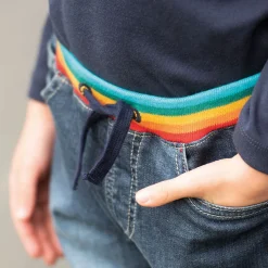 New FRUGI Cody Rainbow Waistband Jeans