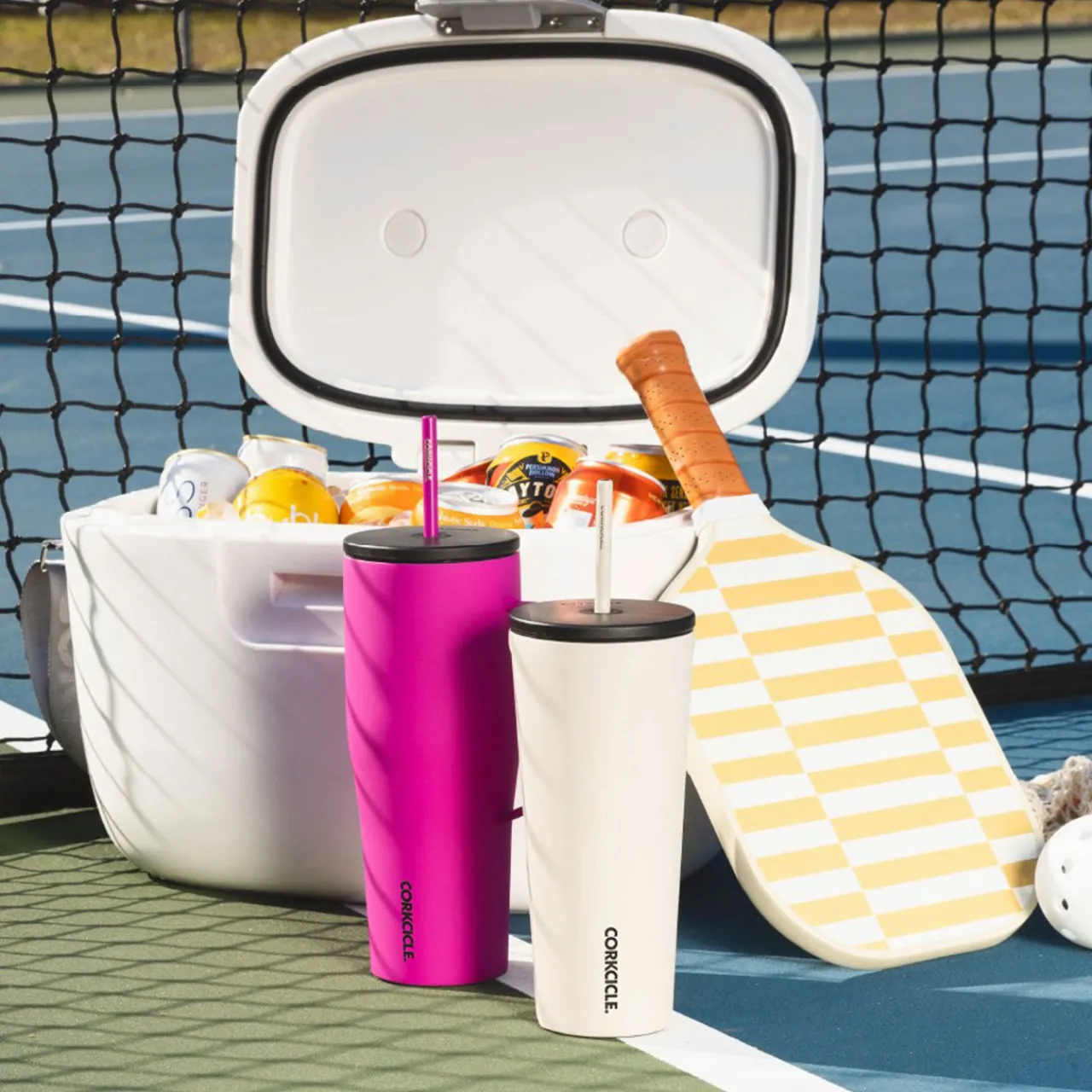 Online CORKCICLE Cold Cup with Straw 710ml